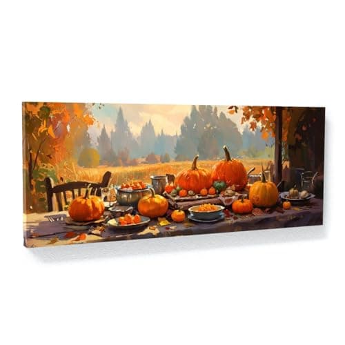 DOARTDO Thanksgiving Wall Art Fall Harvest Canvas Wall Decor Autumn ...