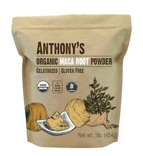 Anthony’s Goods Organic Gelatinized Maca Root Powder, 454g