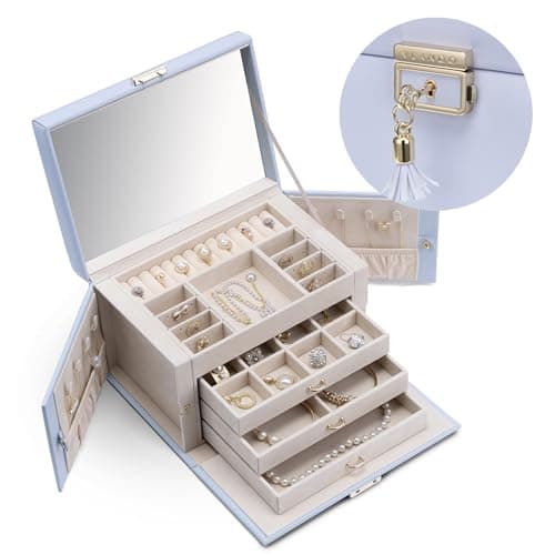 Black : Vlando Pandora Jewelry Box, Jewelry Organizer and Storage ...