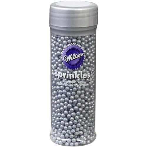 Wilton Silver Sugar Pearls, 5 oz. Edible Pearls & Dragees - BakeDeco.Com