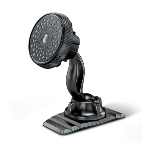 eSamcore Phone Holder for Car - Magnetic Car Phone Mount for Vehicle Dashboard, [Double 360 Adjustable Stand] Cell Phone Automobile Cradles with Strong Magnets for iPhone