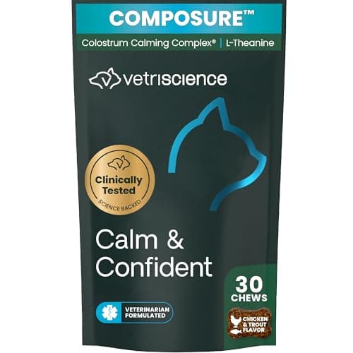 VetriScience Laboratories Composure, Calming Formula for Cats, 30 Bite-Sized Chews