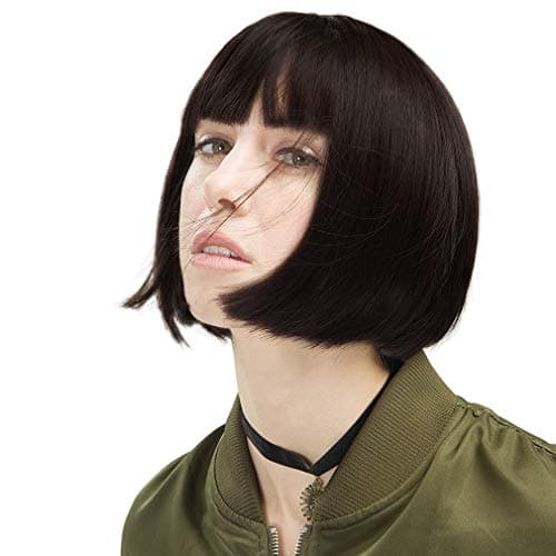 REECHO Curly wigs with Bangs, 20â€? Long Curly Shag Haircuts Wig ...