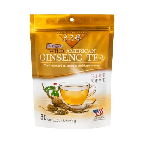 Prince of Peace - American Wisconsin Ginseng Root Tea (2 Boxes x 30 teabags Each) - 1 Box