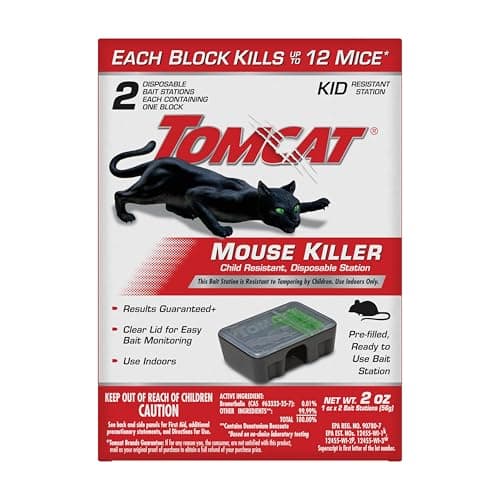 Tomcat Rat Killer, 1-Pack (Kid and Dog Resistant Disposable Rat Bait Station)