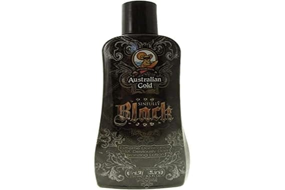 Amazon.com : Australian Gold Sinfully Black 15x Deep Dark Bronzing ...