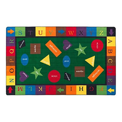 Tapis de formes de base en couleurs primaires de Carpets for Kids