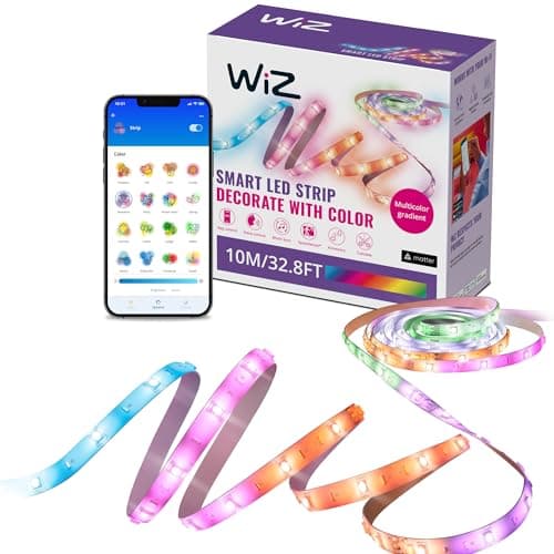 WiZ 4 Meter (13 ft) Ambient Full Color and Tunable White Wi-Fi LED ...