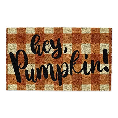 Entryways Pumpkin Patch Hand Woven Coir Door Mat | Door mat, Hand ...