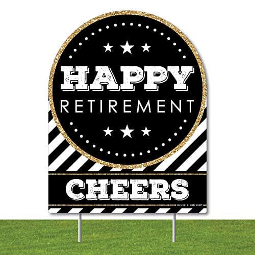 Big Dot of Happiness Retirement - Retirement Party Yard Sign Lawn ...