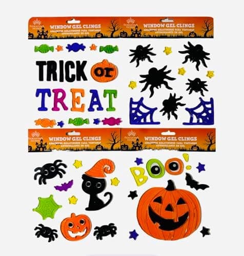 Halloween Window Clings 70 PCS Halloween Window Stickers Skeleton ...