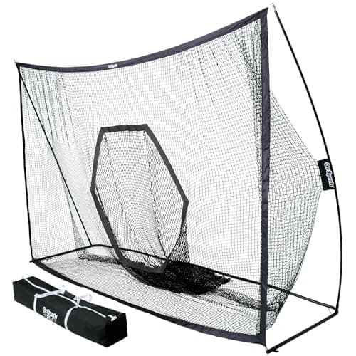 GoSports Golf Practice Hitting Net - Huge 10' x 7' Size - Designed By Golfers for Golfers