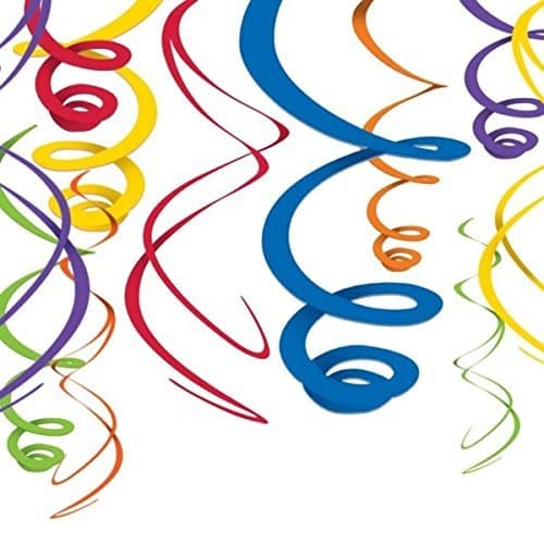 Amscan Swirl Plastic Party Decorations - Walmart.com