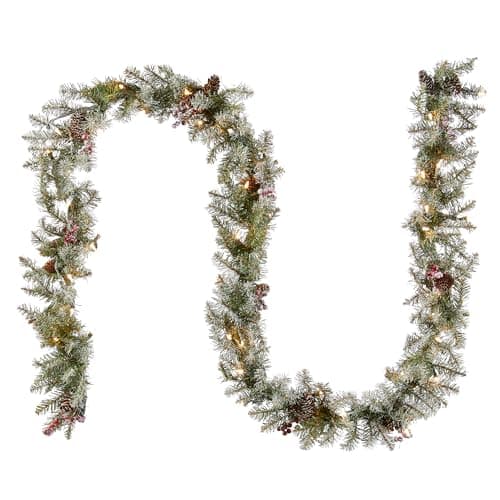 National Tree Company Dunhill Fir Pre Lit Garland with Clear Lights ...