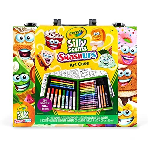 Crayola Silly Scents Mini Inspiration Art Case Coloring Set, Scented ...