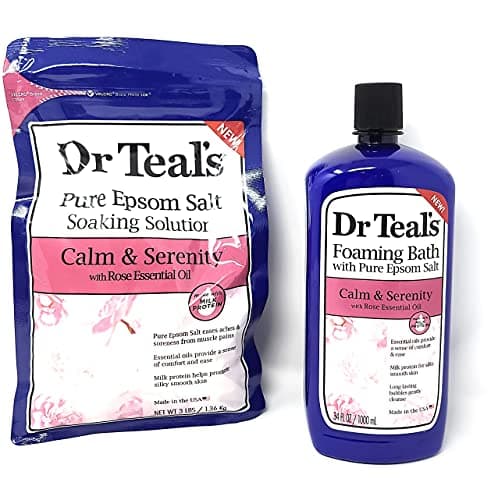 Dr. Teal s Pure Epsom Salt Soaking Solution with Rose Essential Oil