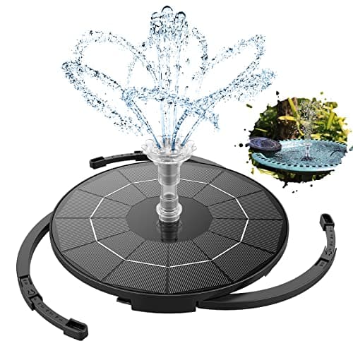 AISITIN 3.5W DIY Solar Fountain Pump Dark Green, 2024 Upgrade Solar ...