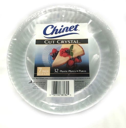 Chinet Cut Crystal Premium 7" Plastic Dessert Plates, 150 ct. - Walmart.com