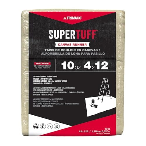 Trimaco SuperTuff Canvas Drop Cloth 10 oz 4x15