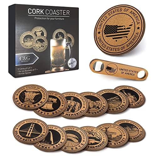 American Themed Coaster Set – God & Country Workshop
