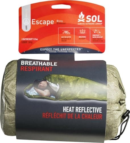 S.O.gal. Survive Outdoors Longer 70 Percent Heat Reflective Escape Bivvy, OD Green