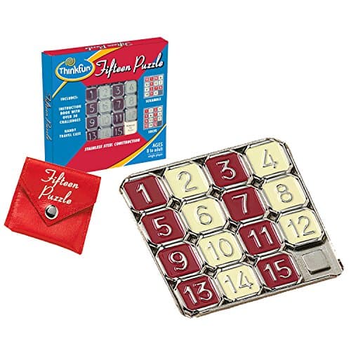 Ravensburger ThinkFun Fifteen Puzzle - Classic Puzzle Game,Age 8+, Multicolor
