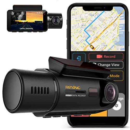 Rexing V5 Bundle Dash Cam 3-Channel Premium 4K with Wi-Fi and GPS ...