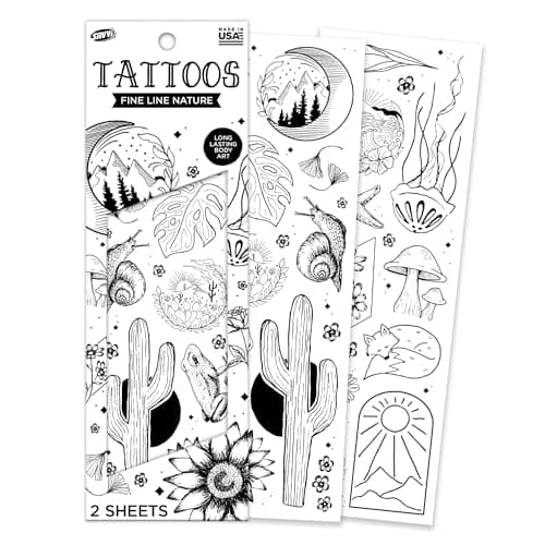 Savvi (125 Pack) Tattoo Kit Temporary Tattoos For Kids Assorted Designs ...