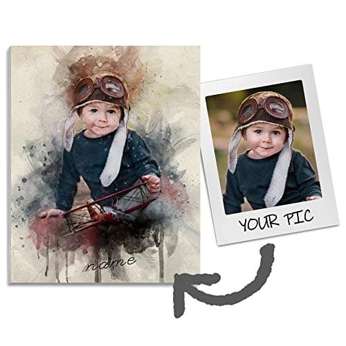 Premium Photo | Watercolor painting of children s portrait painting