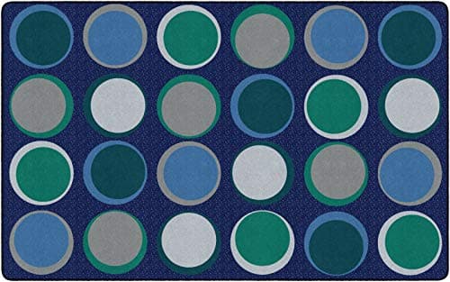Flagship Carpet 12' Round Kids Nylon Into The Sea Classroom Seating Rug ...