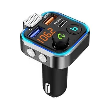 Amazon.com: Bluetooth FM Transmitter, BD&M Wireless FM Car Adapter ...