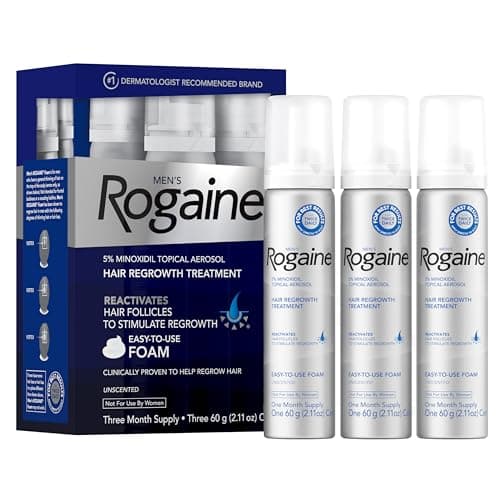 Espuma de minoxidil al 5% para hombres de Rogaine