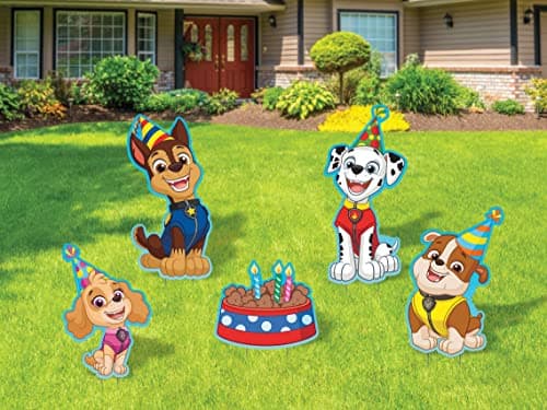 Paw Patrol Birthday Yard Signs with Metal Stakes, 18" Characters ...
