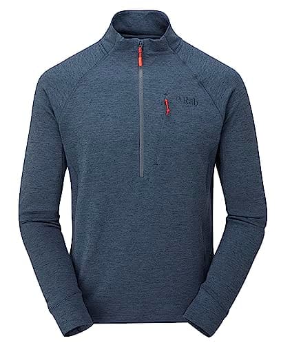 Rab Men's Nexus Pull-On - Lightweight Fleece Jacket for Hiking & Climbing, Light Zinc, Large