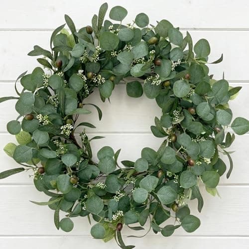 Premium Photo | Eucalyptus wreath greenery illustration cute eucalyptus ...