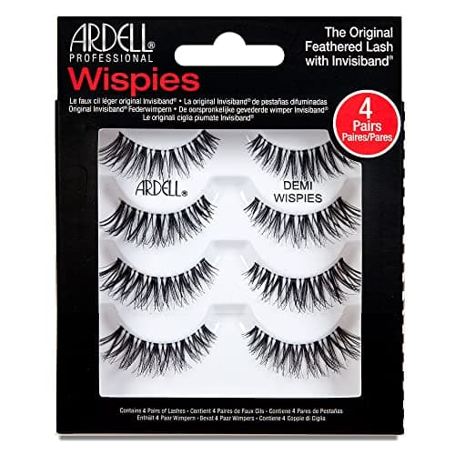 Ardell False Eyelashes Demi Wispies Black, 1 Pack (6 pairs Per Pack)