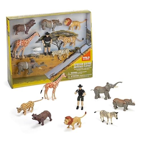 Wild Republic Junior Jungle Box Set Zoo Figurines, 6 pieces - Wild Republic