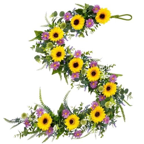 6FT Sunflower Chain Artificial Flower Garland | Sunflower Wedding ...