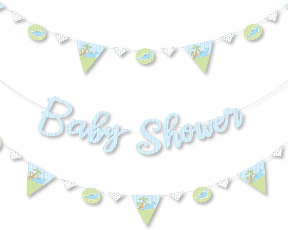 Amazon.com: Big Dot of Happiness - Baby Boy Dinosaur - Baby Shower ...