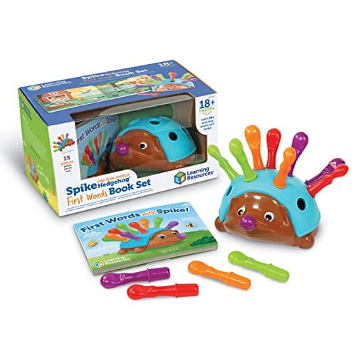 Learning Resources Spike The Fine Motor Hedgehog - Toddler Montessori Toys, Stacking Shape, Gifts for Boys and Girls, Sorting and Matching Skill Activities, Educational Games, Kindergarten