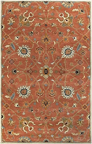 Surya CAE1178-4RD Beige Caesar 4' Round Wool Hand Tufted Traditional ...