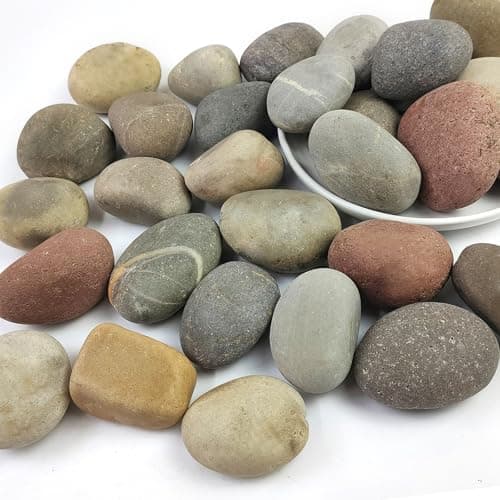 SHIZWU Natural River Rocks, 2-3 In…