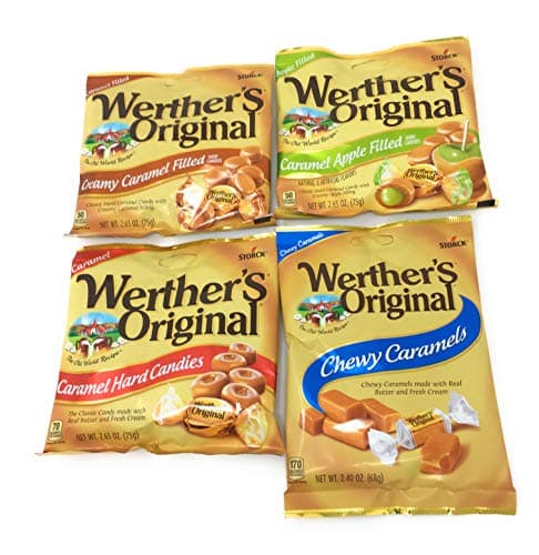 Amazon.com : Werther's Original Caramel Hard Candies 4-Flavor Variety ...