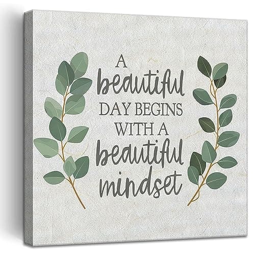 Boho Botanical Plant Inspirational Wall Decor Motivational Wall Art ...