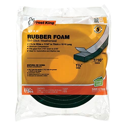 Frost King Gray EPDM Rubber Foam Weather Stripping Tape For Door and ...