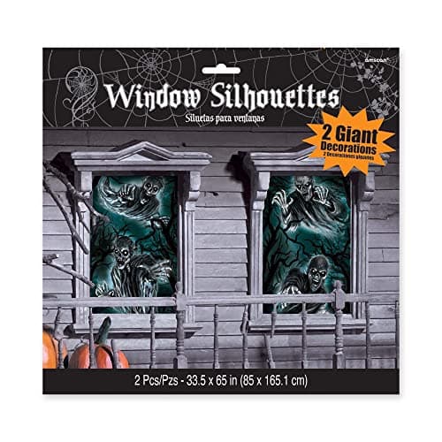 Amscan Halloween Family Friendly Window Decoration (6-Pack) 241148