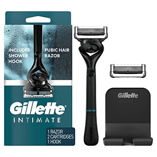 Gillette Men's Intimate Pubic Hair Trimmer, Waterproof, Cordless ...