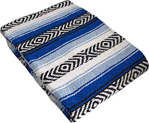 threads west Authentic Mexican Poncho Reversible Cobija Blanket - Azte ...