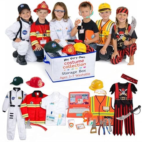 Amazon.com: Born Toys Deluxe Premium Washable Hero and Dress up Trunk ...