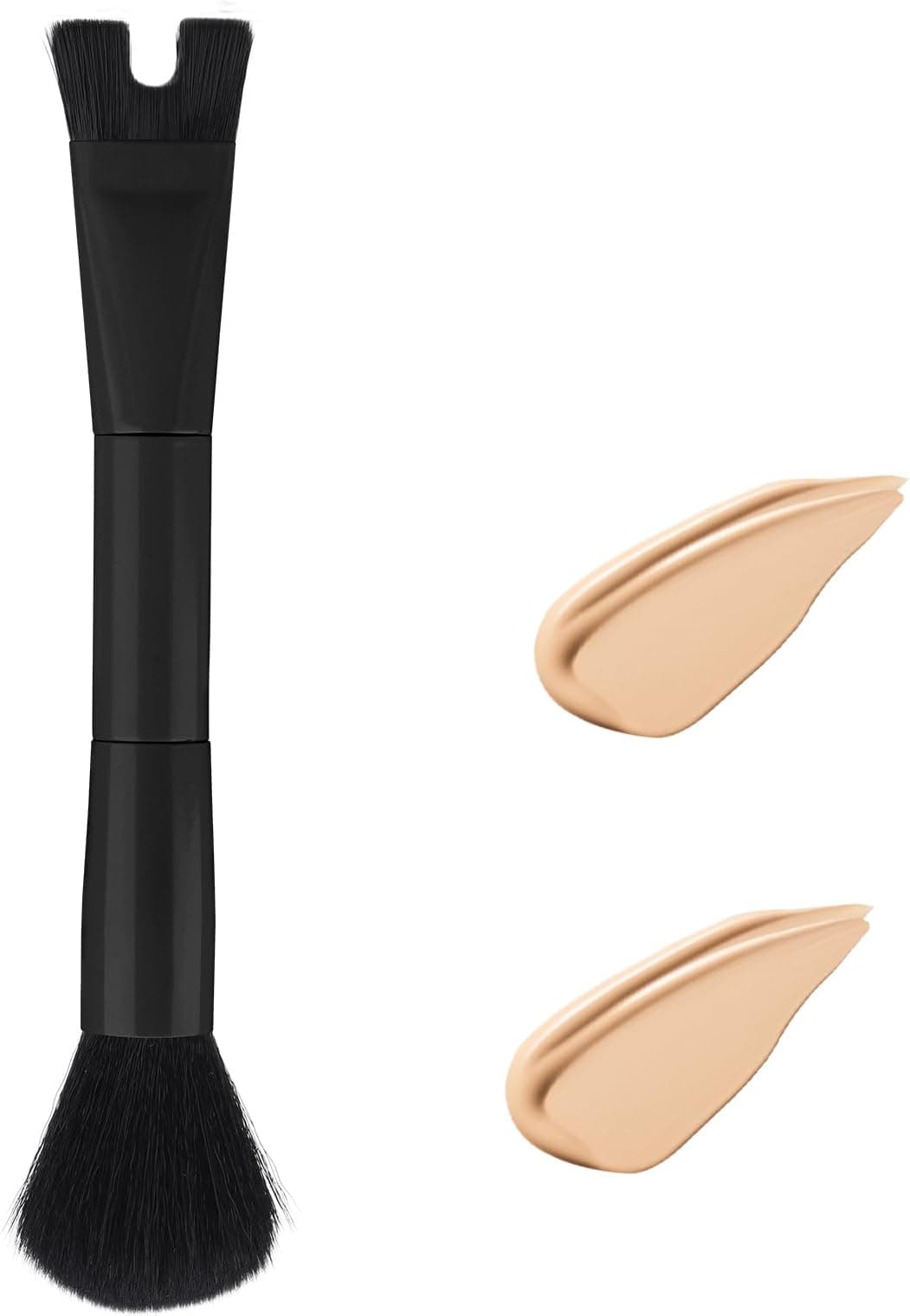 Amazon.com: 2PCS Nose Contour Brushes, 2-In-1 U-Shaped Brush and Fluffy ...